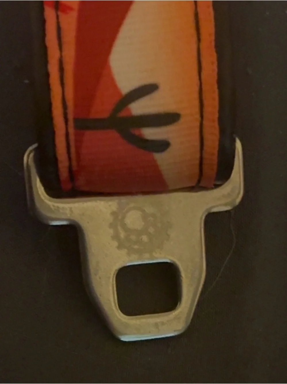 Desert Print Orange Dog Collar with Sturdy Metal Hardware